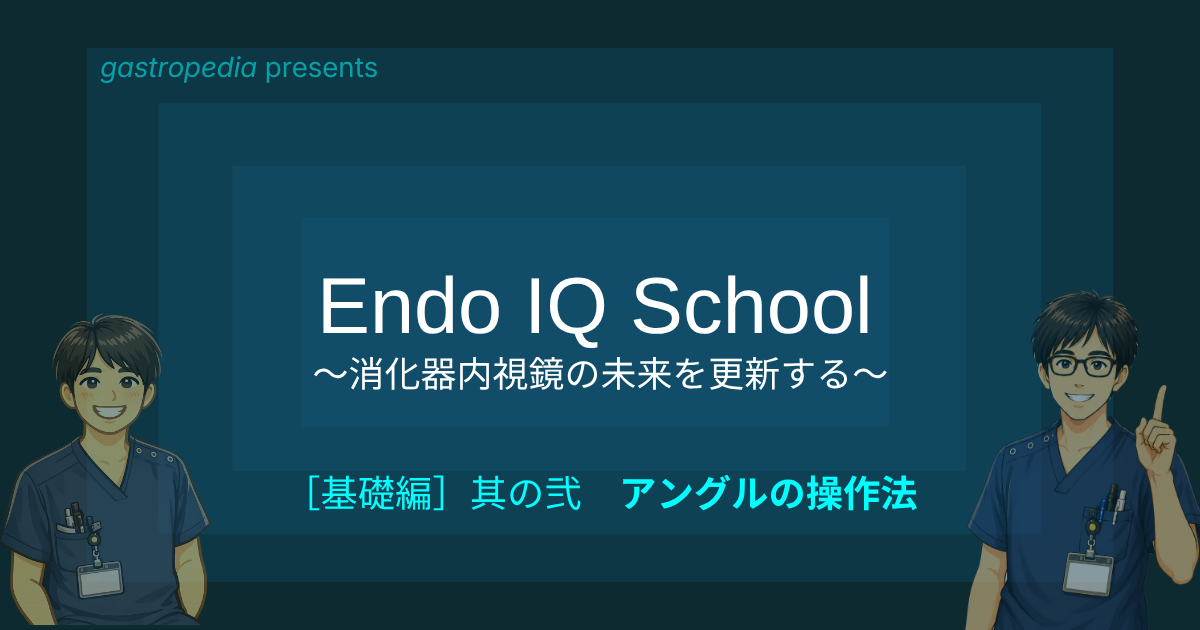 Endo IQ School〜消化器内視鏡の未来を更新する〜  [基礎編]其の弐 アングルの操作法　 土肥 統（京都府立医科大学消化器内科学）